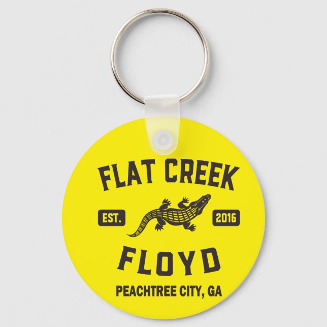 Porte-clés Flat Creek Floyd Alligator Peachtree City Georgia (Recto)