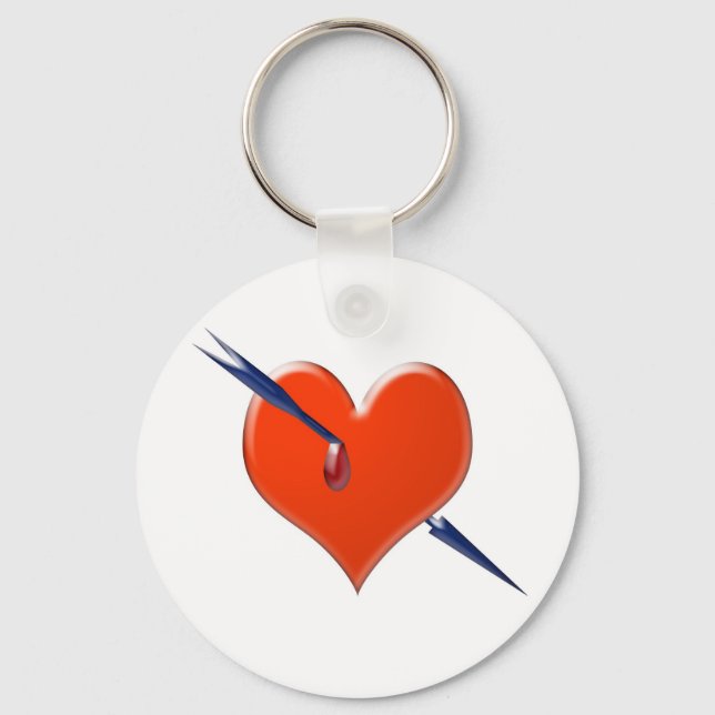 Porte-clés Flèche dans le coeur (Recto)