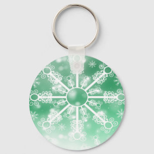 Porte-clés Flèche de neige verte