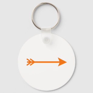 Porte-clés Flèche Orange Droite Le MUSÉE Zazzle Cadeaux