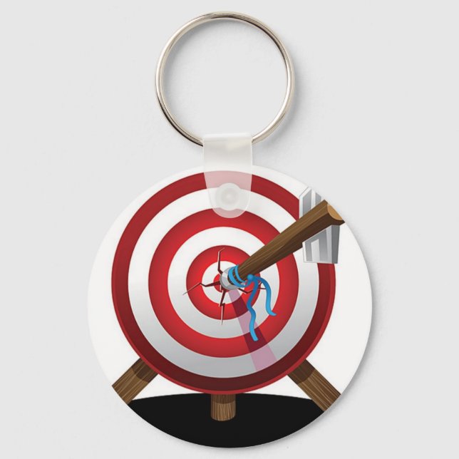 Porte-clés Flèche sur la conception cible (Recto)