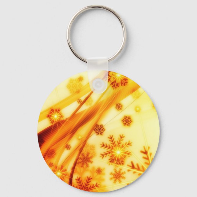 Porte-clés Flèches de Noël dorées (Recto)