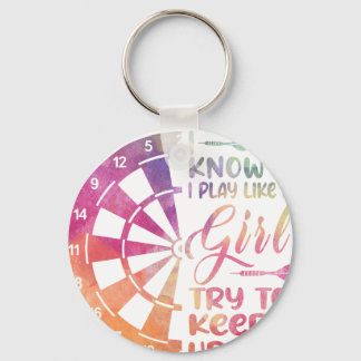 Porte-clés Fléchettes Femme Cadeau Flèches Terrain Équipe Jou