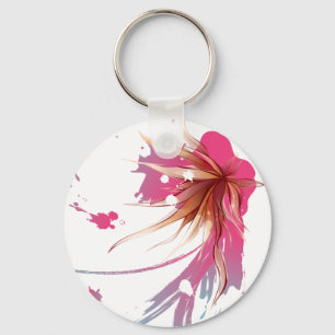 Porte-clés Fleur Abstraite d'Hibiscus