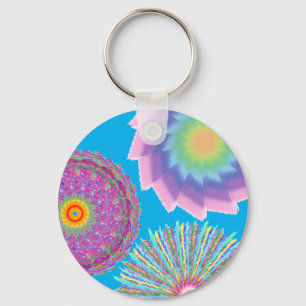 Porte-clés Fleur Artsy Dentée Par Le Soleil