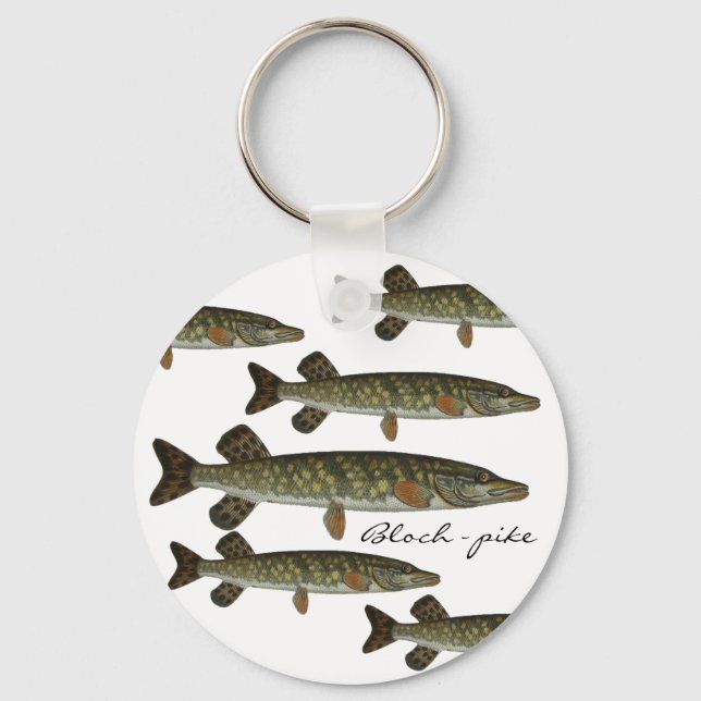 Porte-clés Fleur - brochet (Recto)