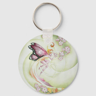 Porte-clés Fleur cerise