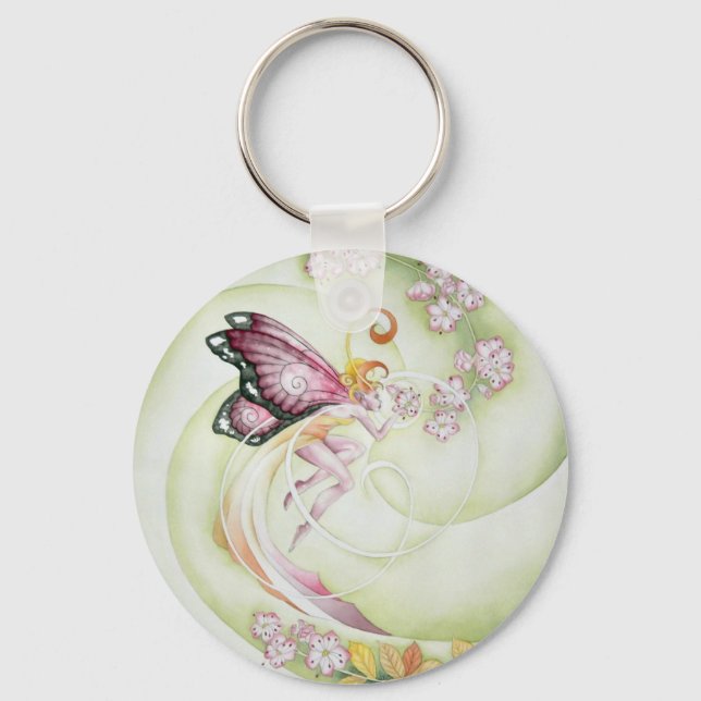 Porte-clés Fleur cerise (Recto)