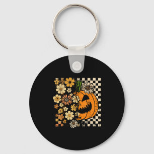 Porte-clés Fleur Citrouille vintage Halloween automne Thankgi