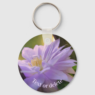 Porte-clés Fleur Clematis nichée Personnalisée