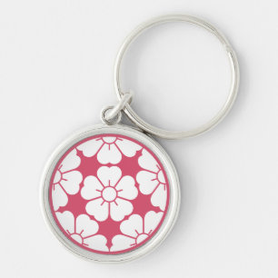 Porte-clés Fleur de cerisier en cinq parties égales fleur de