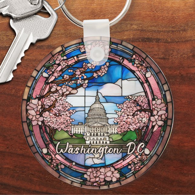 Porte-clés Fleur de cerisier personnalisée à Washington DC  (Créateur téléchargé)