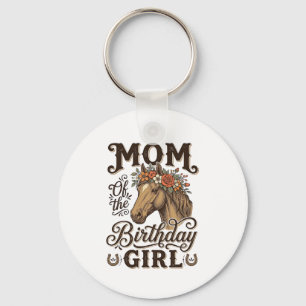 Porte-clés Fleur de cheval occidental vintage pour l'annivers
