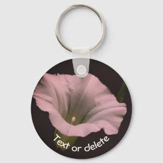 Porte-clés Fleur de gloire du matin blanc personnalisée