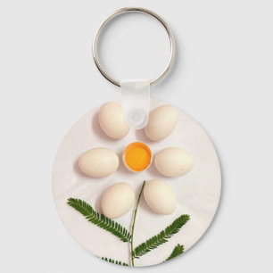 Porte-clés Fleur de jaune d'oeuf