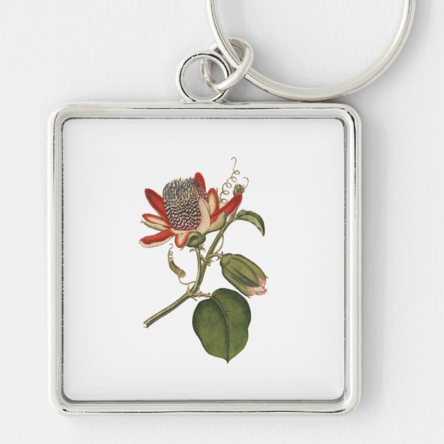 Porte-clés Fleur de la Passion Vintage (Devant)