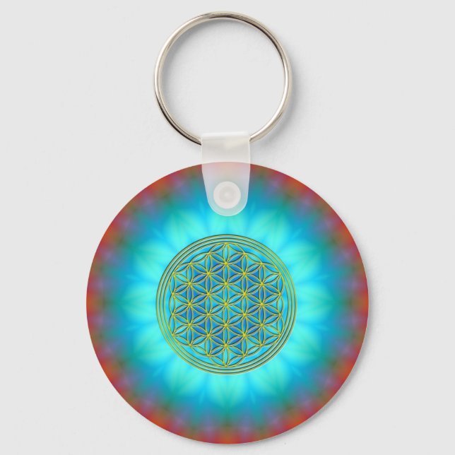 Porte-clés Fleur de la vie Motif 11 (Recto)