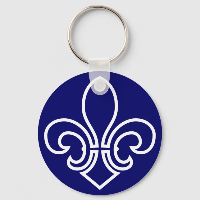 Porte-clés Fleur de Lis (Recto)