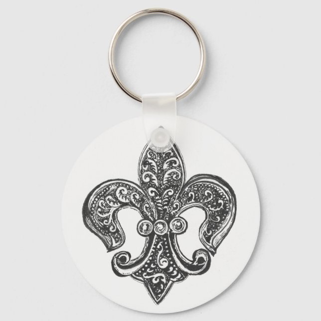 Porte-clés Fleur de Lis (Recto)