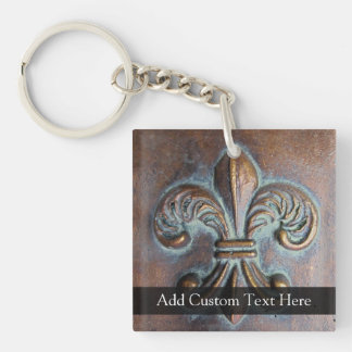 Porte-clés Fleur De Lis À vintage Écran