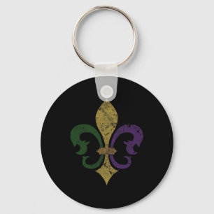 Porte-clés Fleur De Lis Mardi Gras New Orleans S Hommes Femme