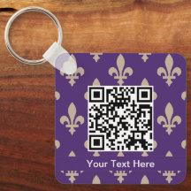 Fleur de Lis Motif, Français, Royal, Crème, Violet