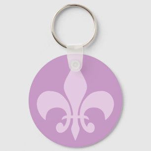 Porte-clés Fleur de Lise en Lilac Porte - clé