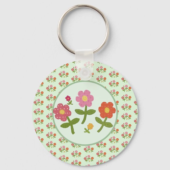 Porte-clés Fleur de litière (Recto)