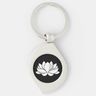 Porte-clés Fleur de Lotus blanc