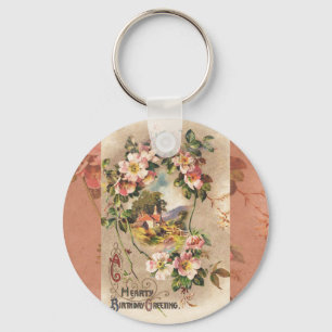 Porte-clés Fleur de naissance victorienne de l'époque 1800