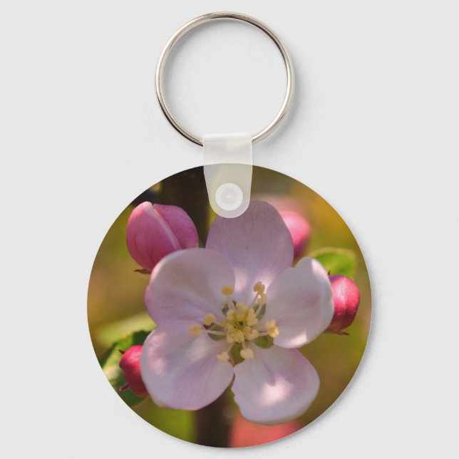 Porte-clés Fleur de pommier au printemps (Recto)