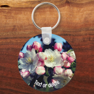 Porte-clés Fleur de printemps impressionnante personnalisée