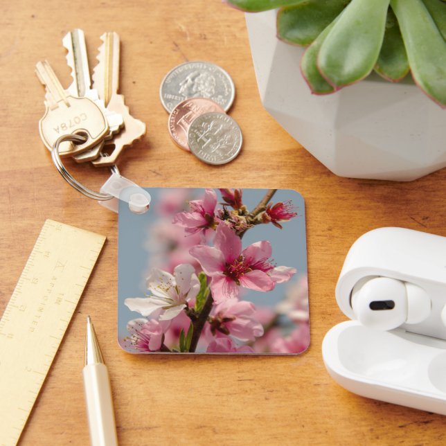 Porte-clés Fleur de Sakura, Douce Beauté Printanière (Bureau)