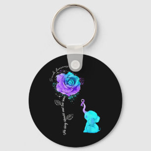 Porte-clés Fleur de sensibilisation à la prévention du suicid