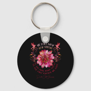 Porte-clés Fleur de sensibilisation aux cellules de faucille