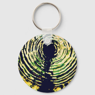 Porte-clés Fleur de verre