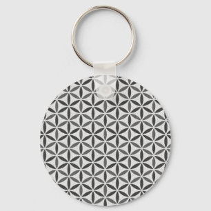 Porte-clés Fleur de vie - motif de timbre - BG 5