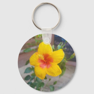 Porte-clés Fleur d'Hibiscus