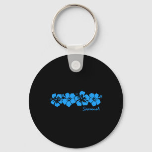 Porte-clés Fleur d'Hibiscus de Savannah Géorgie Femmes Souven