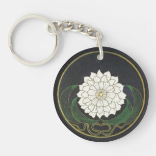 Porte-clés Fleur d'or de mandala