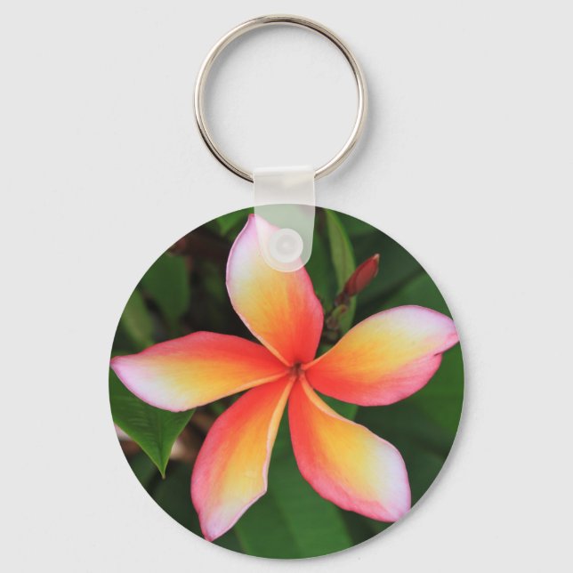 Porte-clés Fleur Frangipani (Recto)