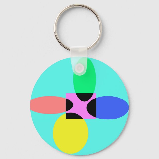 Porte-clés Fleur futuriste (Recto)