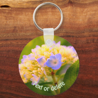Porte-clés Fleur Hydrangea douce personnalisée