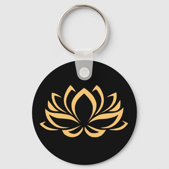 Porte-clés Fleur japonaise de Lotus (Recto)