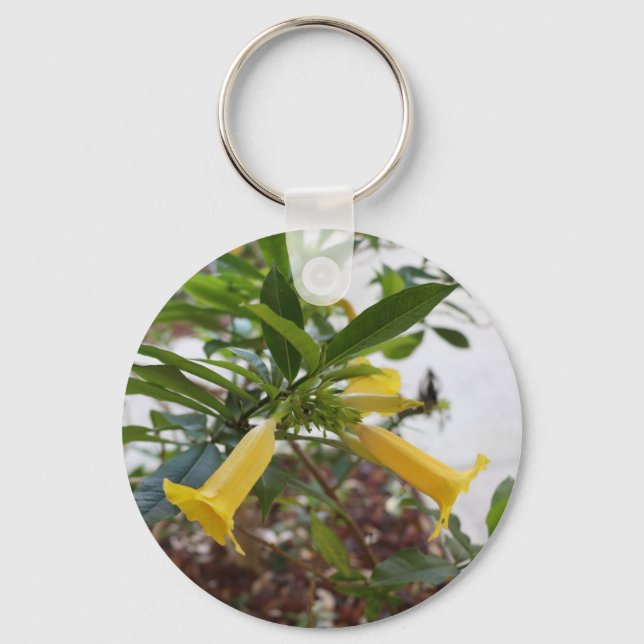 Porte-clés Fleur Jaune (Recto)