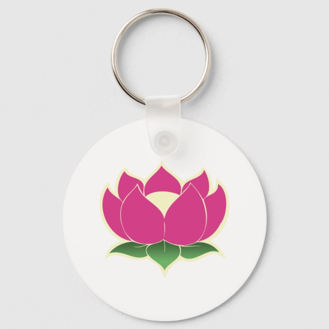 Porte-clés Fleur Lotus (Recto)