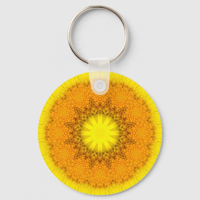 Porte-clés Fleur Mandala 02 (Recto)