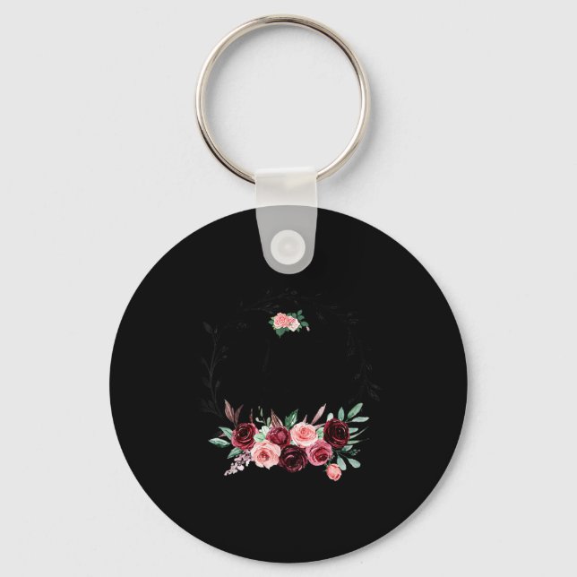 Porte-clés Fleur mère de la mariée douche mariage (Recto)