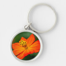 Porte-clés Fleur Orange