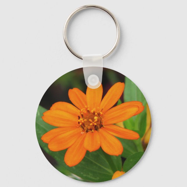 Porte-clés Fleur orange (Recto)